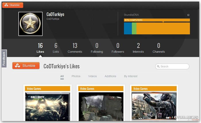 StumbleUpon@CoDTurkiye