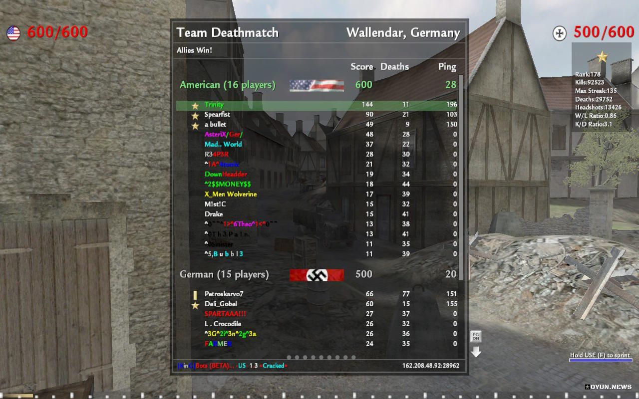 Call Of Duty 2 King Server Multiplayer Skor 2