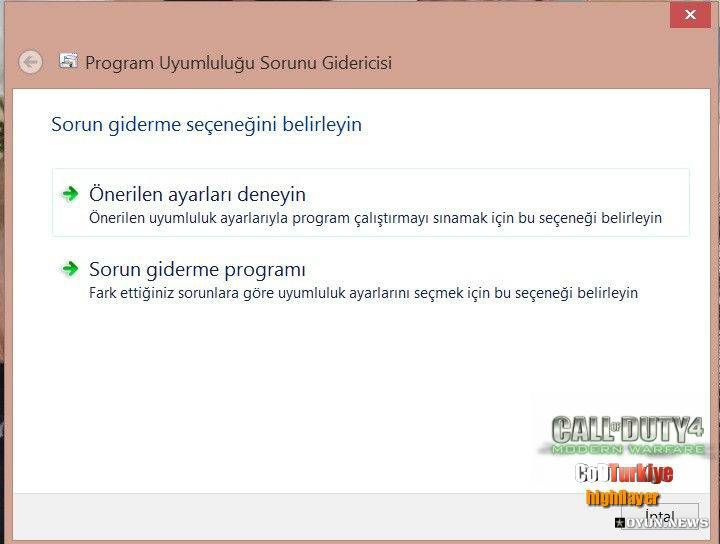 Call Of Duty 4 Win 8 Uyumluluk