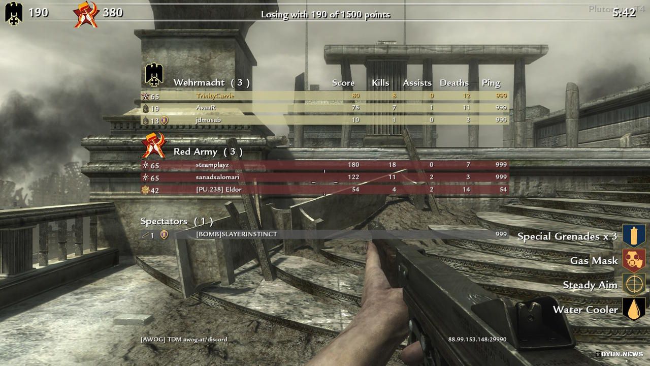 Call Of Duty 5 Multiplayer Skor Ekran Goruntusu