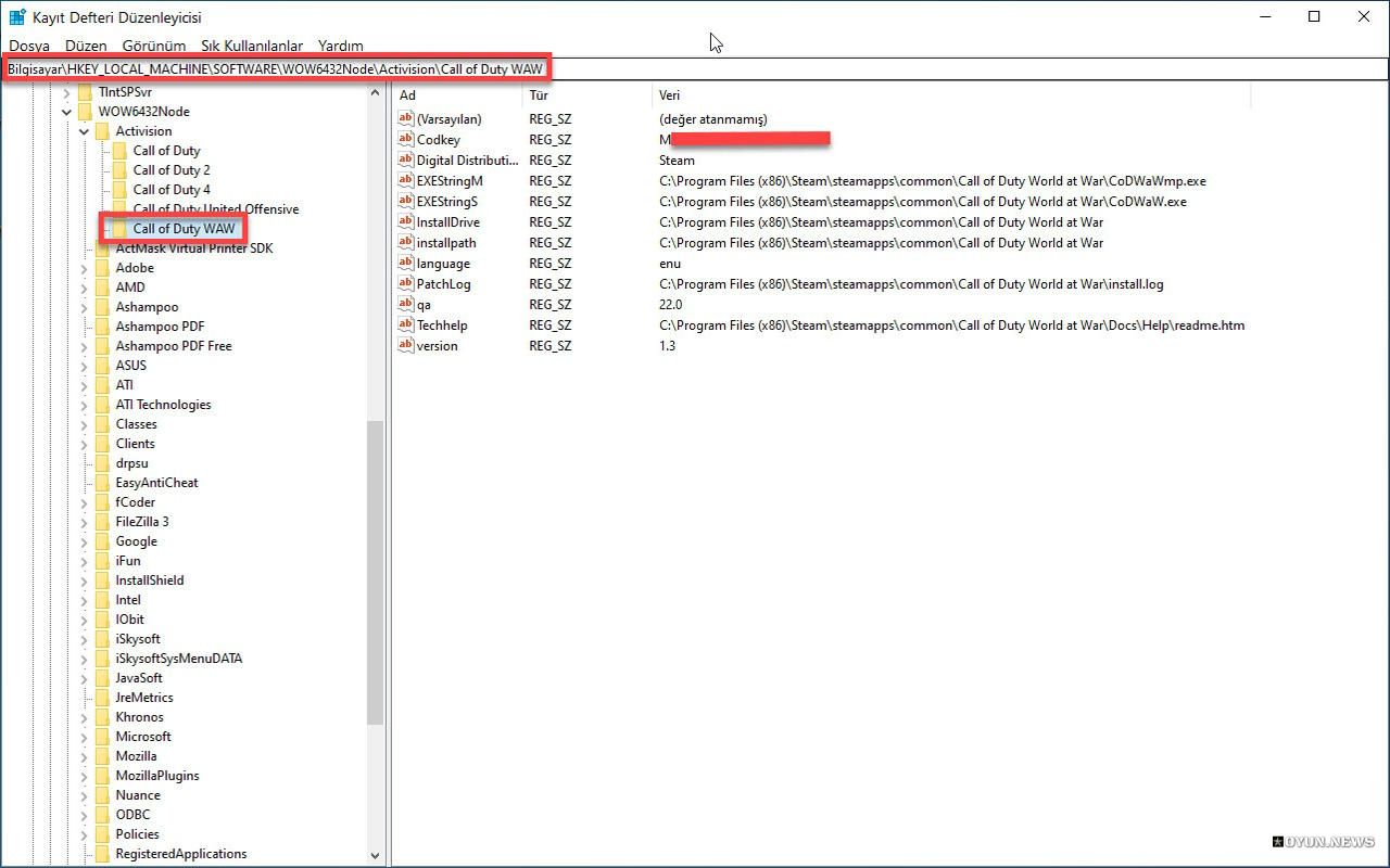 Call Of Duty 5 World At War Regedit