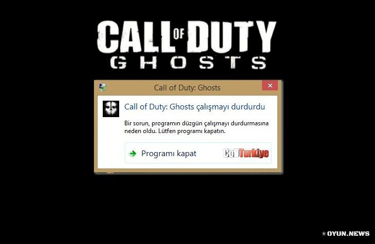 Call Of Duty Ghosts Calismayi Durdurdu