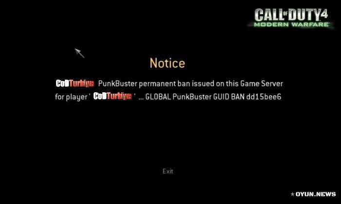 Call Of Duty Guid Ban Hatasi