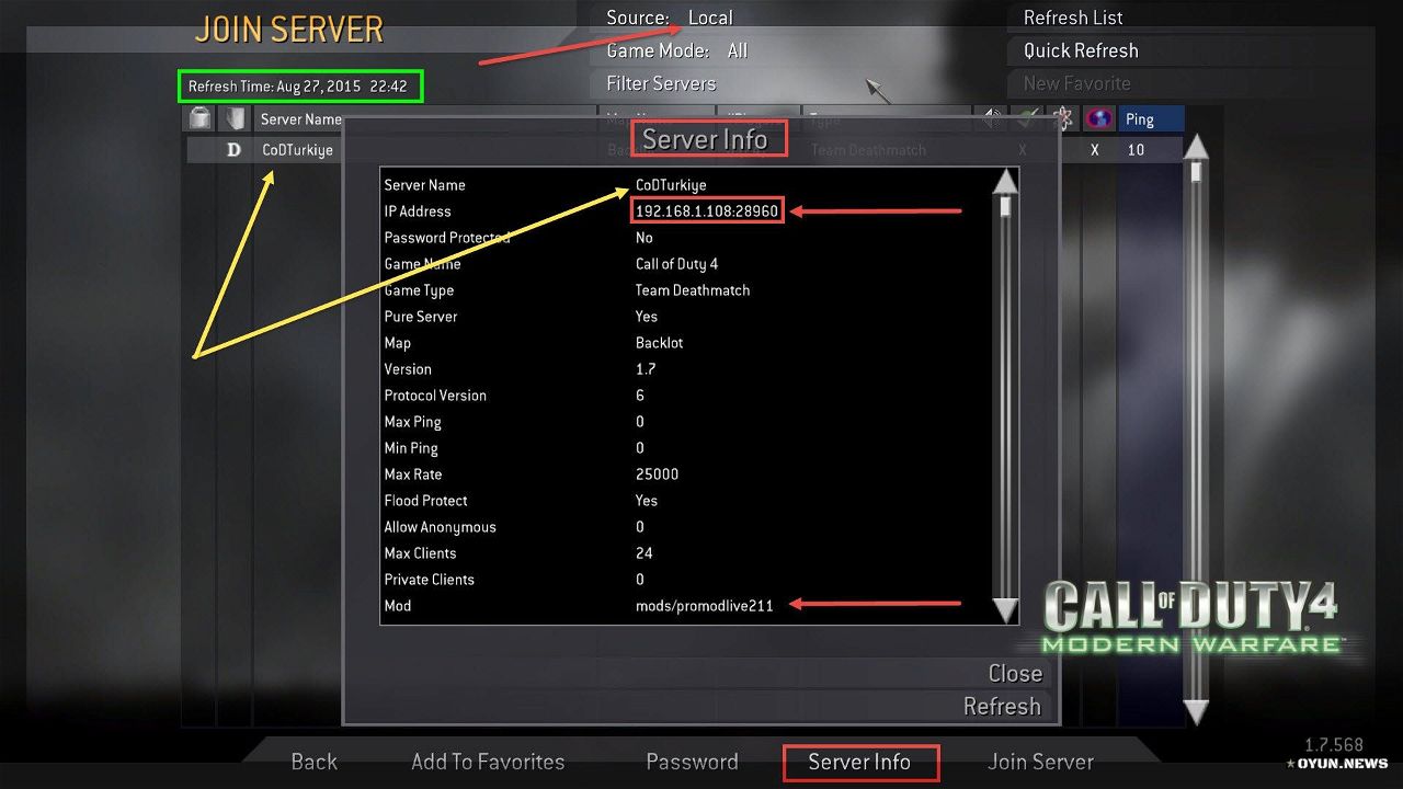 Cod 4 Promod Lan Game Server List