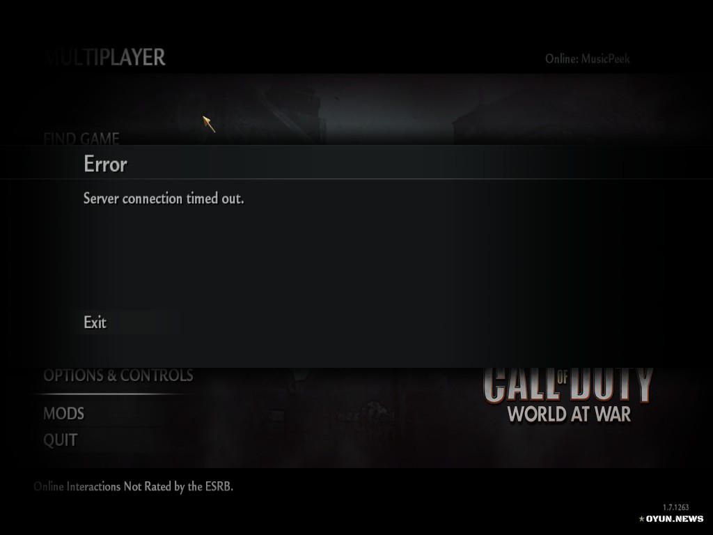 Cod 5 Pdg Server Kapandimi