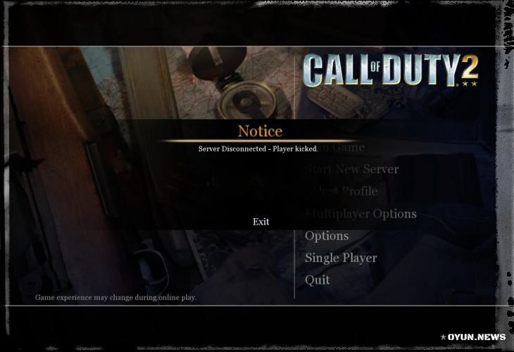 Cod2 Kicked Player