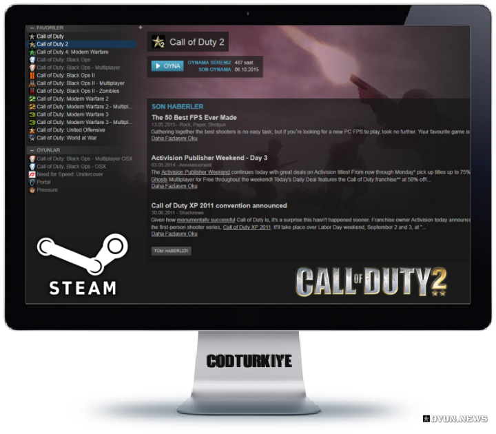 Cod2 Steam Sorunlari