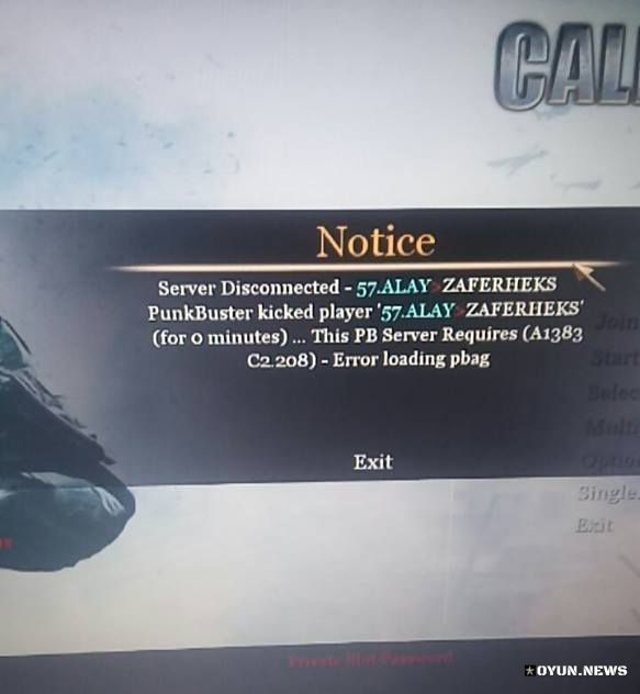 Cod2 This Pb Server Requires A1383 C2.208 Error