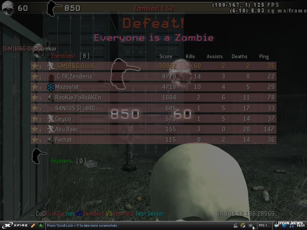 Cod4 Db Zombie Score