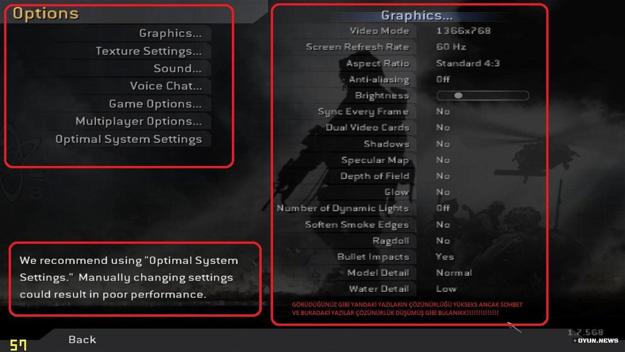 Cod4 Grafik Options