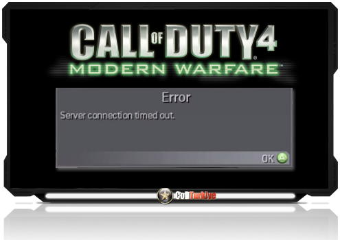 Cod4 Server Connection Timed Out Error