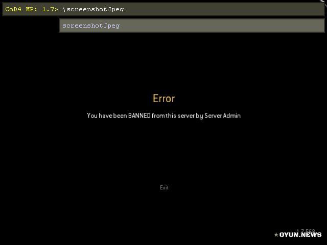 Cod4 You Have Been Banned From This Server