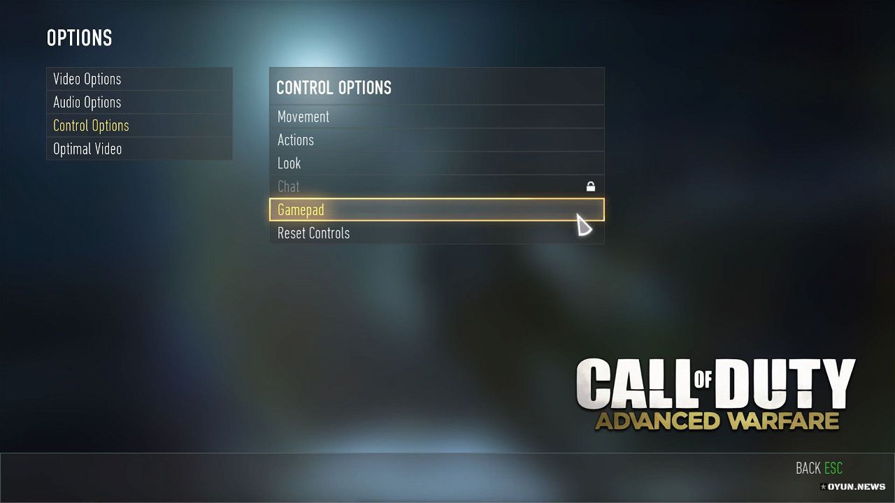 Codaw Gamepad Settings