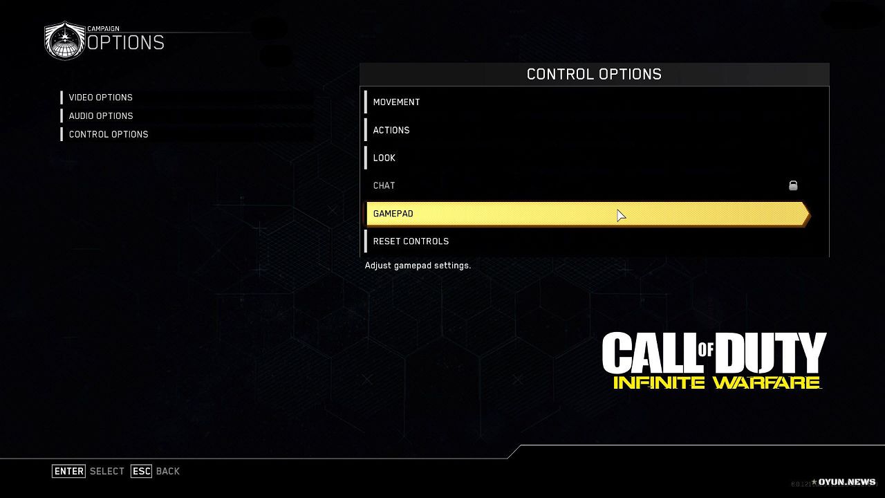 Codiw Control Options