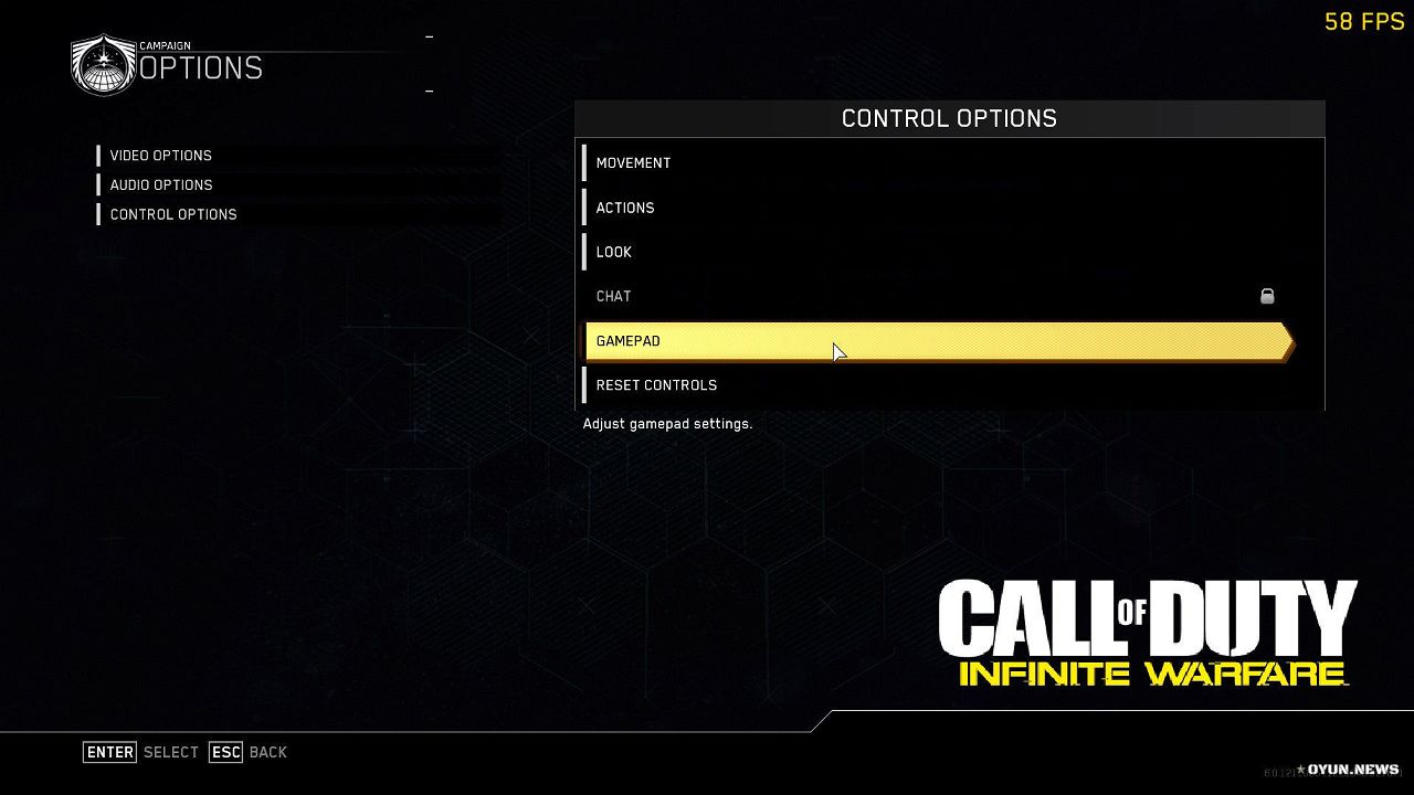 Codiw Gamepad Settings