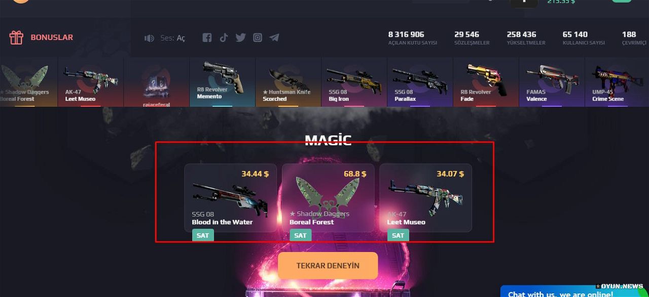 Cs Go Kasa Magic Kutu Cekilis