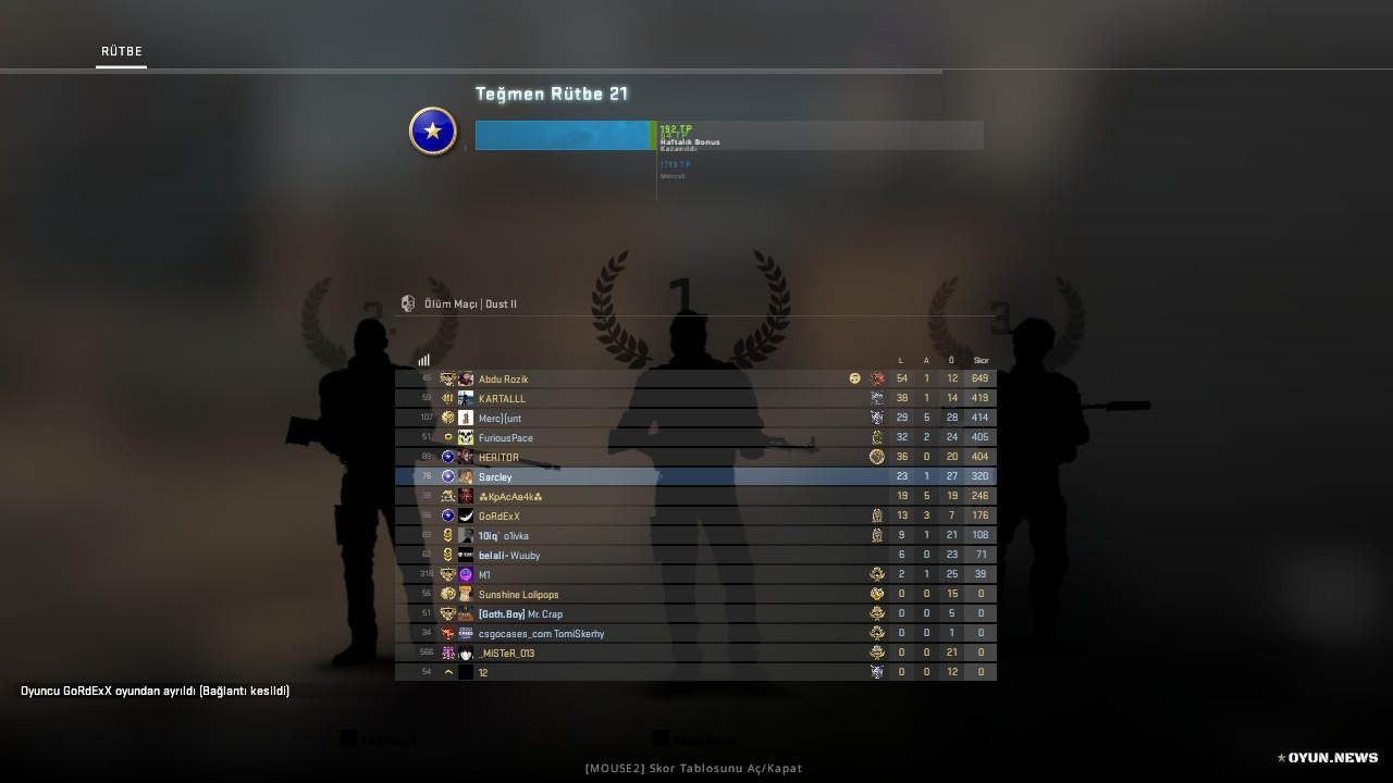 Cs Go Skor Ekran Goruntusu 13