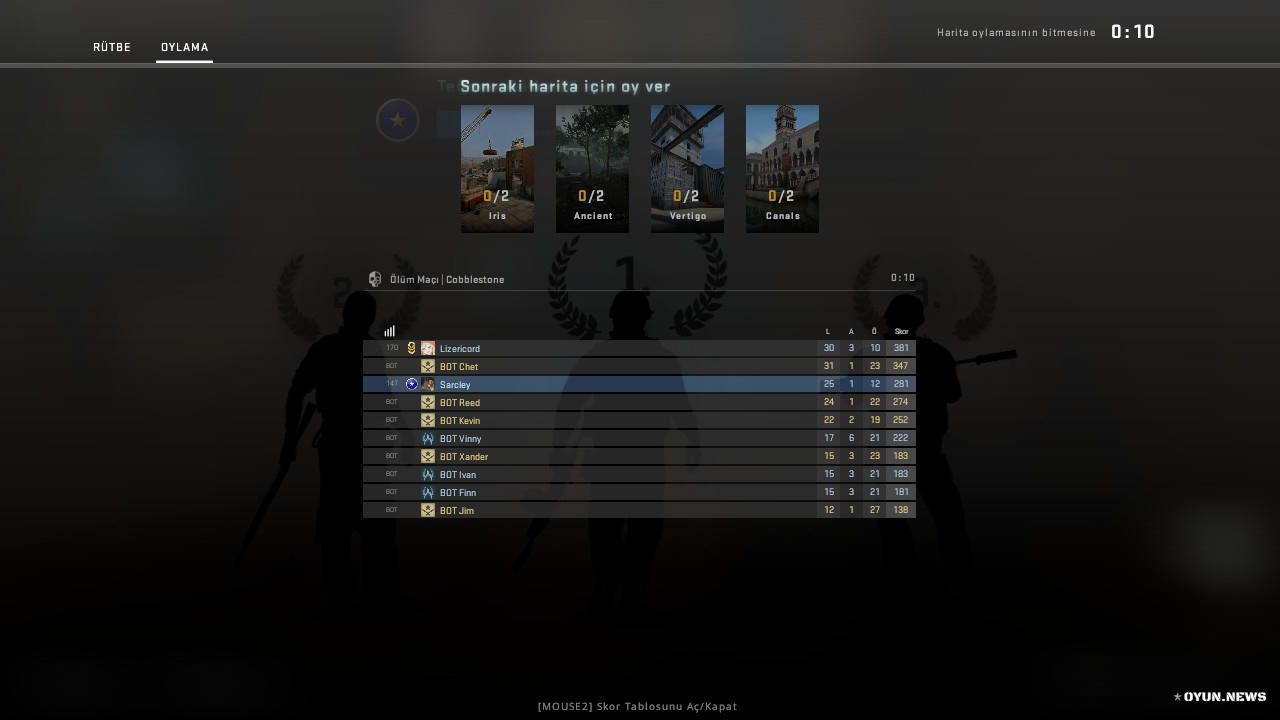 Cs Go Skor Rutbe Ekran Goruntusu 10