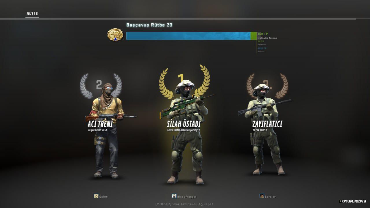 Cs Go Skor Rutbe Ekran Goruntusu 6