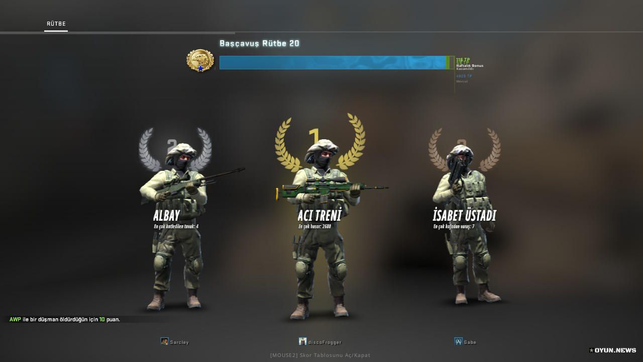 Cs Go Skor Rutbe Ekran Goruntusu 8