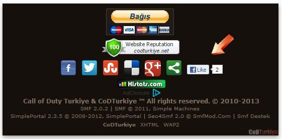 Forum Footer Like Button