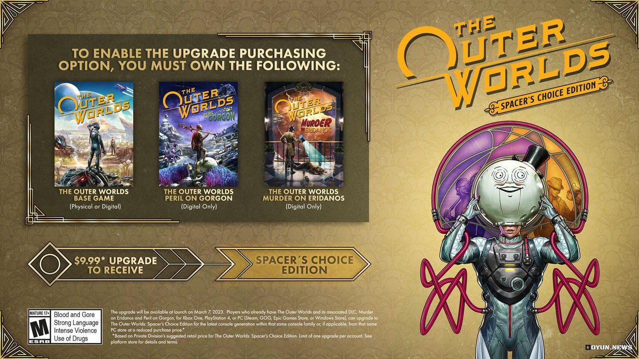 Free The Outer Worlds: Spacer's Choice Edition Kampanya Free The Outer Worlds Spacers Choice Edition Kampanya
