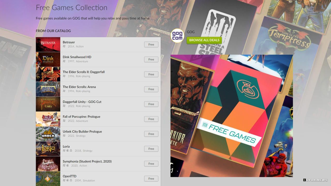 GoG Free Games Collection Gog Free Oyunlar Listesi