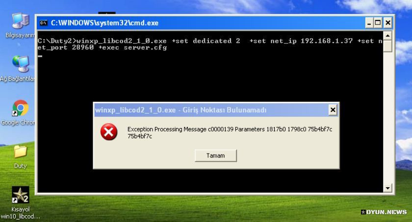 Libcod2 1 0.exe Giris Noktasi Bulunamadi Hatasi