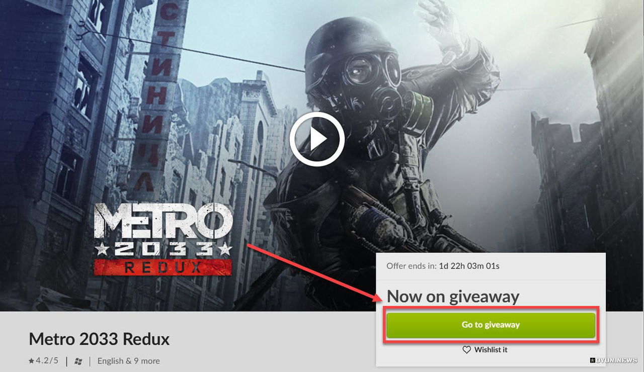 Kampanya: Metro: 2033 Redux Free 2025 Metro 2033 Gog Free Kampanya Sayfasi 2025