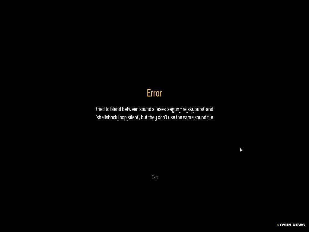 Call of Duty Modern Warfare 2''aagun_fire_skyburst and shellshock_loop_silent'' Hatası Mw2 Aagun Fire Skyburst Shellshock Loop Silent Hatasi
