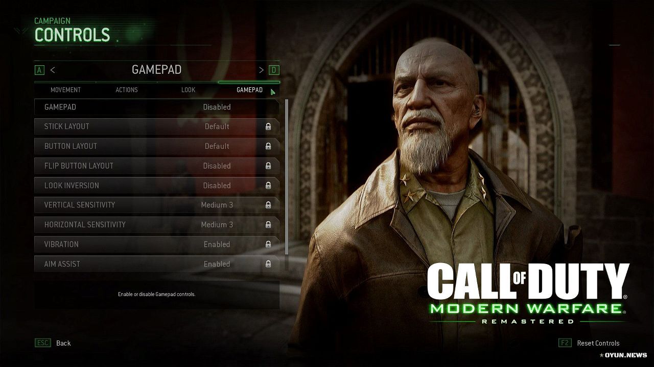 Mwr Gamepad Settings