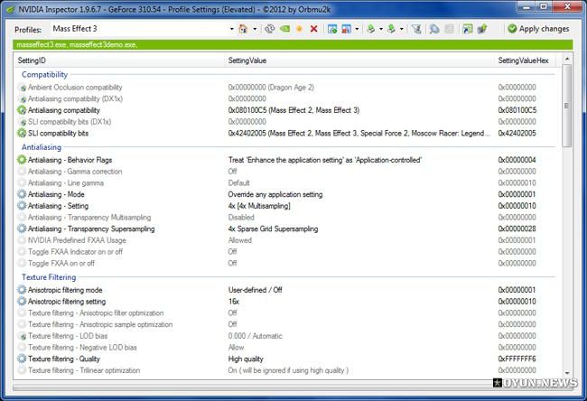 NVIDIA Inspector Ayarları Nvidia Inspector Ayarlari