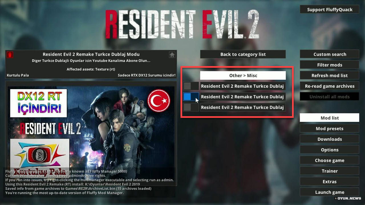 Resident Evil 2 Remake Türkçe Yama/Dublaj Kurulumu Resident Evil 2 Remake Turkce Dublaj Kurulumu
