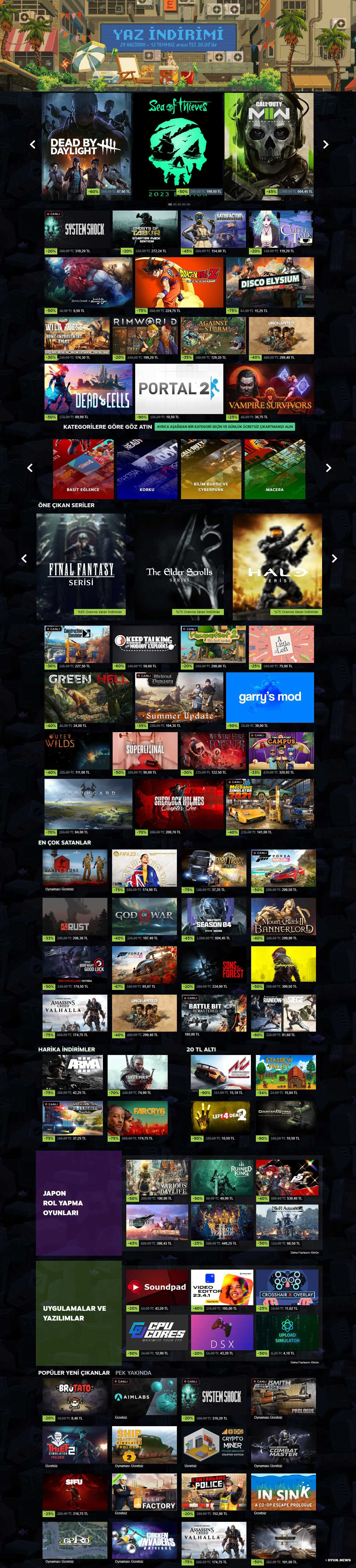 Steam İndirimleri 2023 Steam Indirimleri 2023