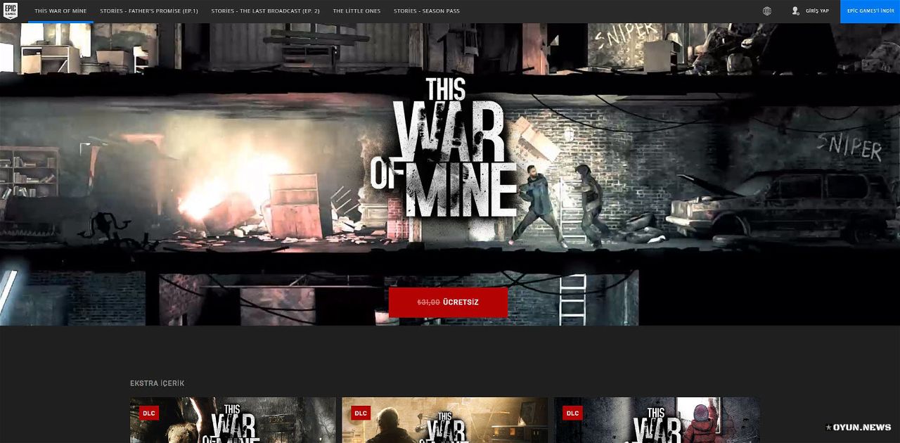 This War of Mine Free Kampanya This War of Mine Free Kampanya