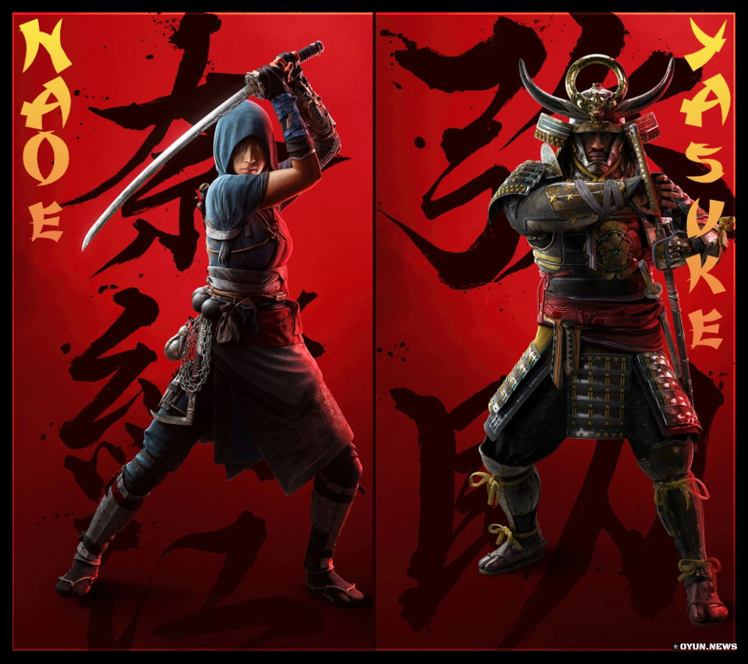 Assassin's Creed Shadows Karakterleri Naoe ve Yasuke Assassin's Creed Shadows Karakterleri Naoe ve Yasuke