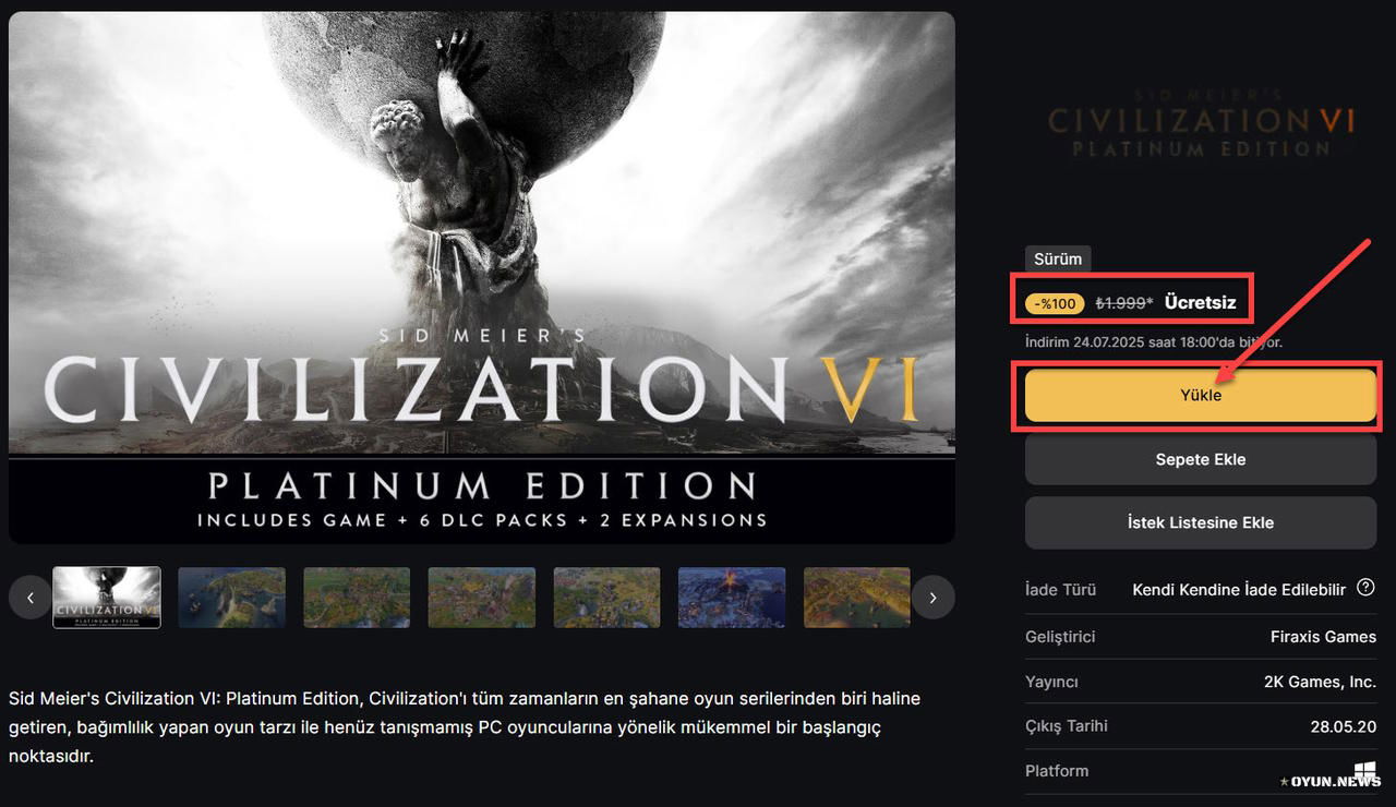 Free Civilization VI: Platinum Edition Kampanya Free Civilization VI: Platinum Edition Kampanya