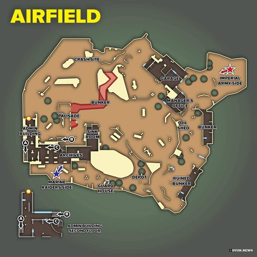 CoD 5 WAW Map Airfield