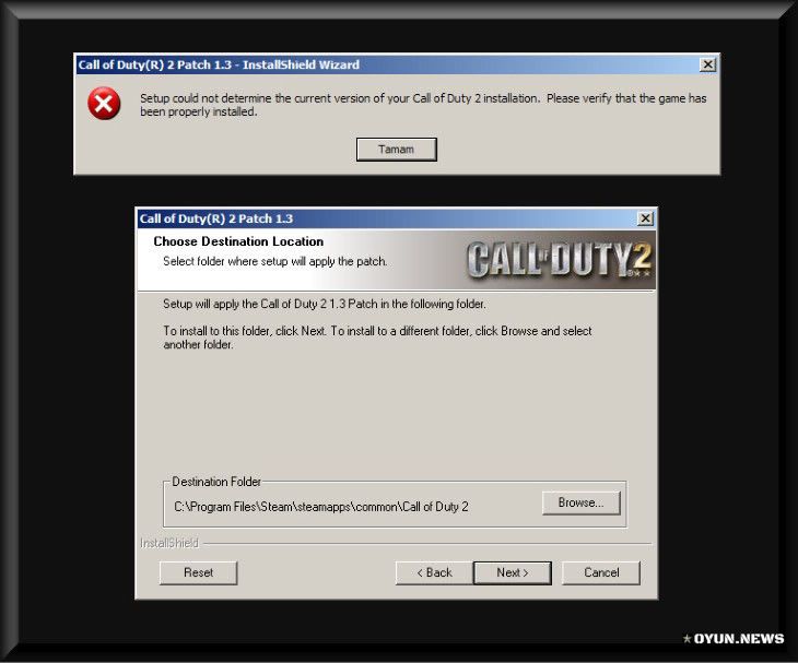 SETUP Could Not Determine The Current Version Of Your Call Of Duty 2 Installation