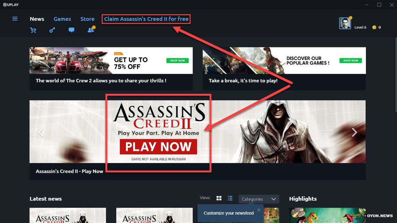 Assassins Creed 2 Uplay Bedava Kampanya