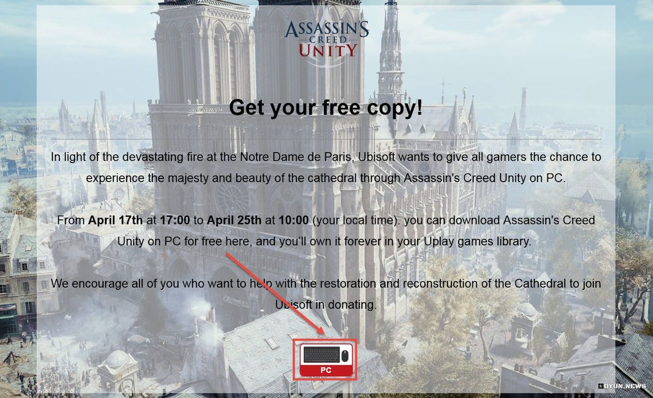 Assassin’s Creed Unity Free Tam Sürüm Kampanya