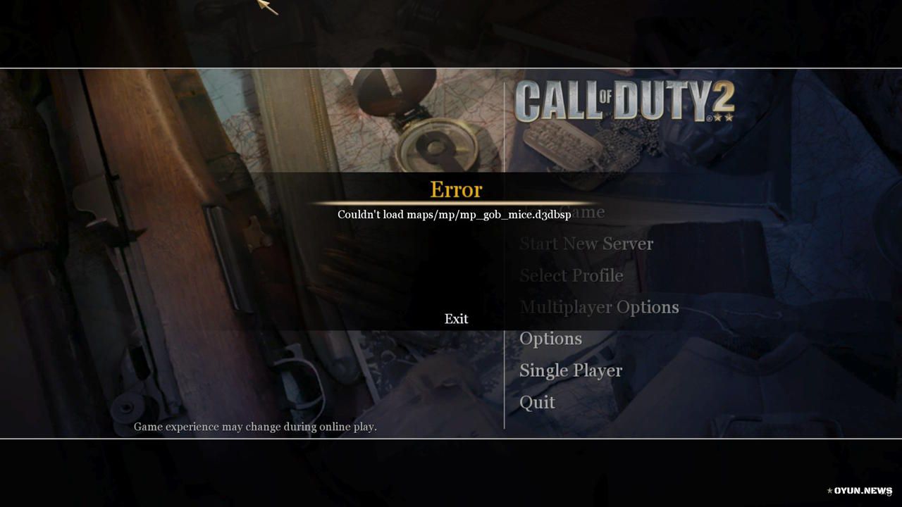 Call Of Duty 2 Multiplayer Mp Gob Mice Map Error