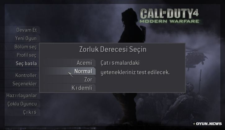 Call of Duty 4 Modern Warfare Türkçe Yama