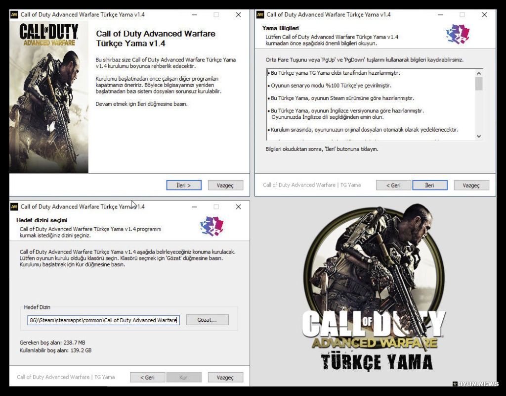 Call Of Duty Advanced Warfare Turkce Yama