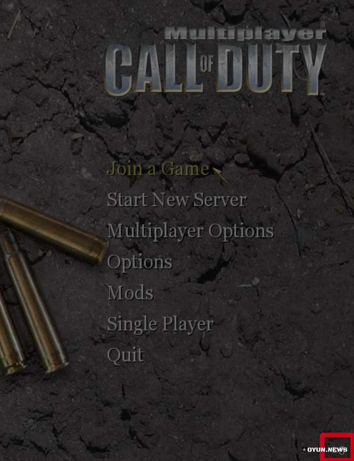 Call Of Duty Ana Menu Versiyon Number