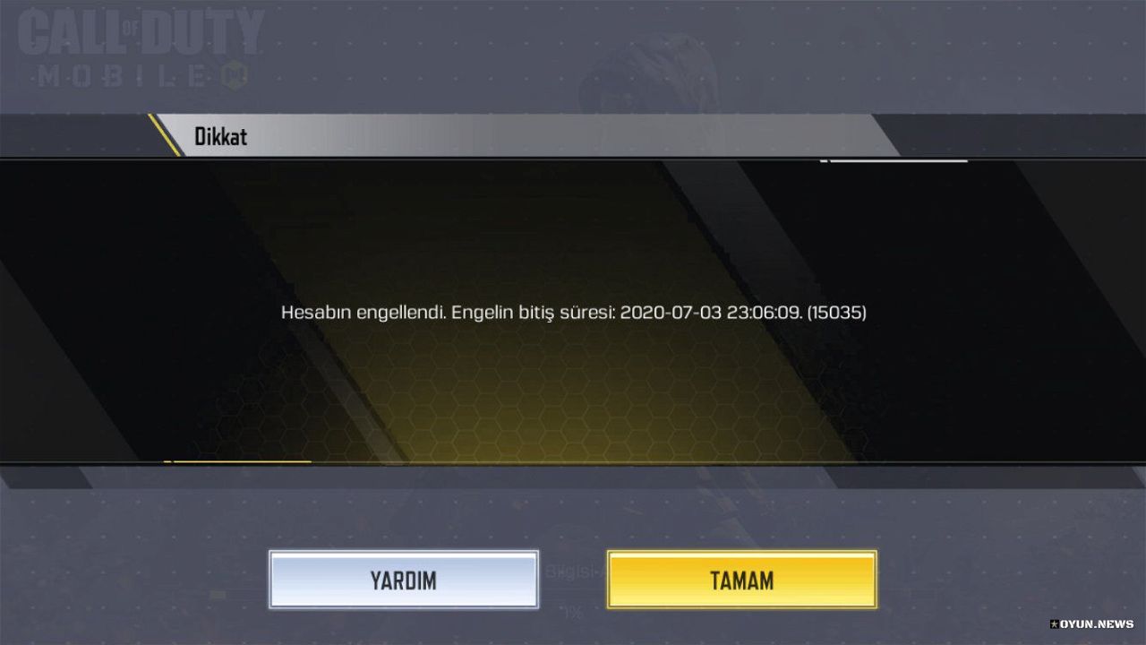 Call Of Duty Mobile Hesabin Engellendi Ekaynar 2