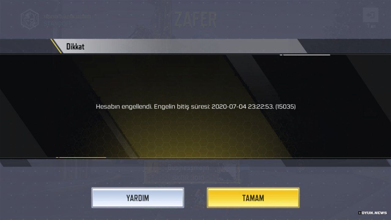 Call Of Duty Mobile Hesabin Engellendi Ekaynar 3