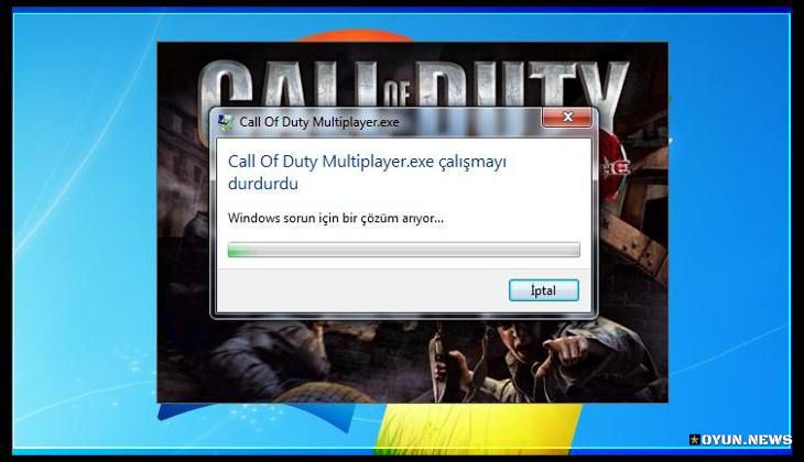 Call Of Duty Multiplayer.exe Calismayi Durdurdu