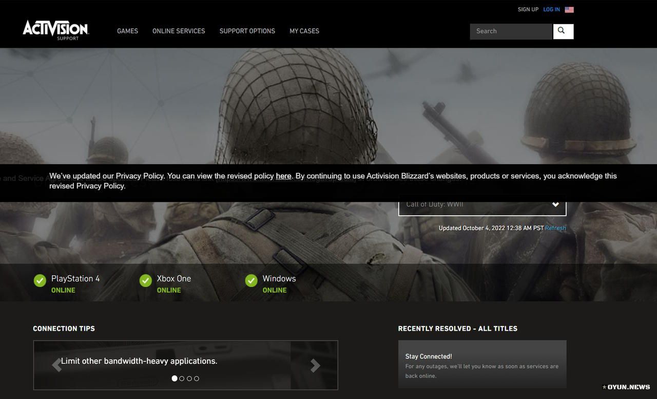 Call Of Duty Ww2 Online Services Hatasi