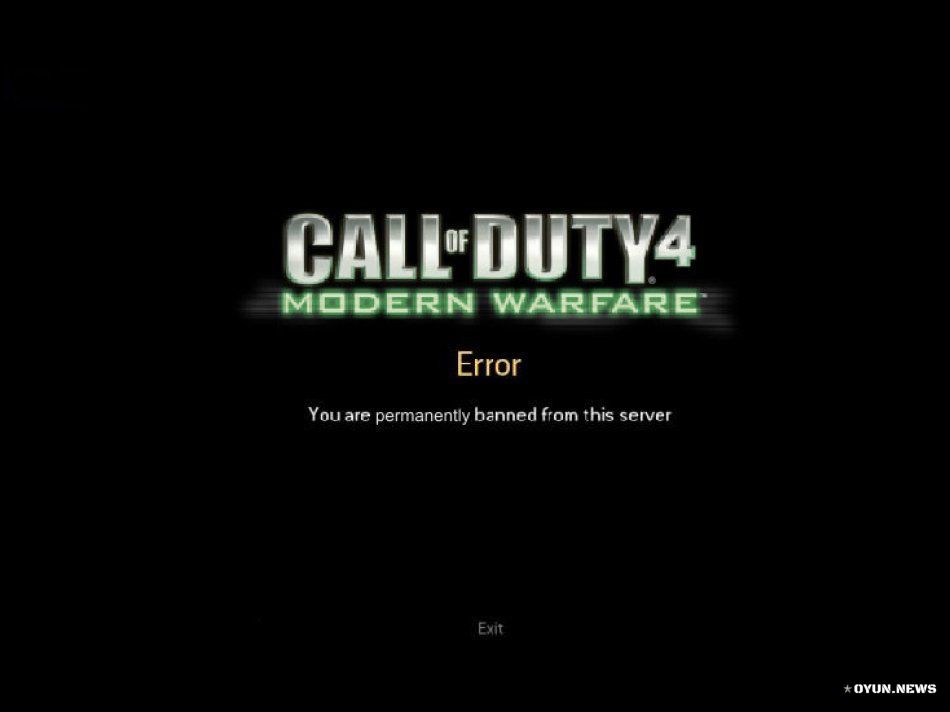 Cod4 You Are Permanently Banned